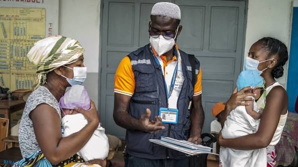 Mobile field healthcare pack with tourniquets, bandages, diagnostic tools, and rescue medical supplies displayed for disaster response training and field deployment in East Africa.
